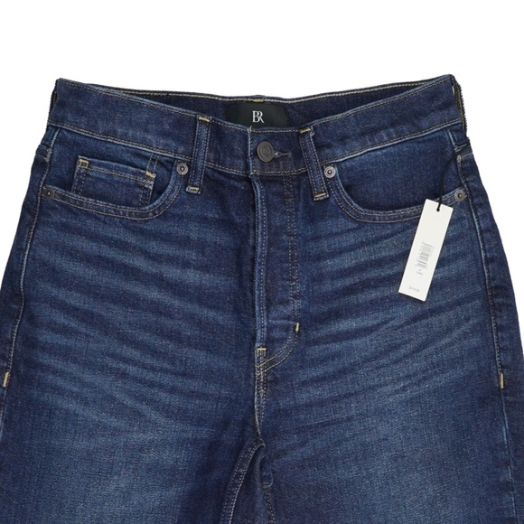 New BANANA REPUBLIC Size 27 Long 27L The Straight Jean in Medium Wash Button Fly - Picture 5 of 8